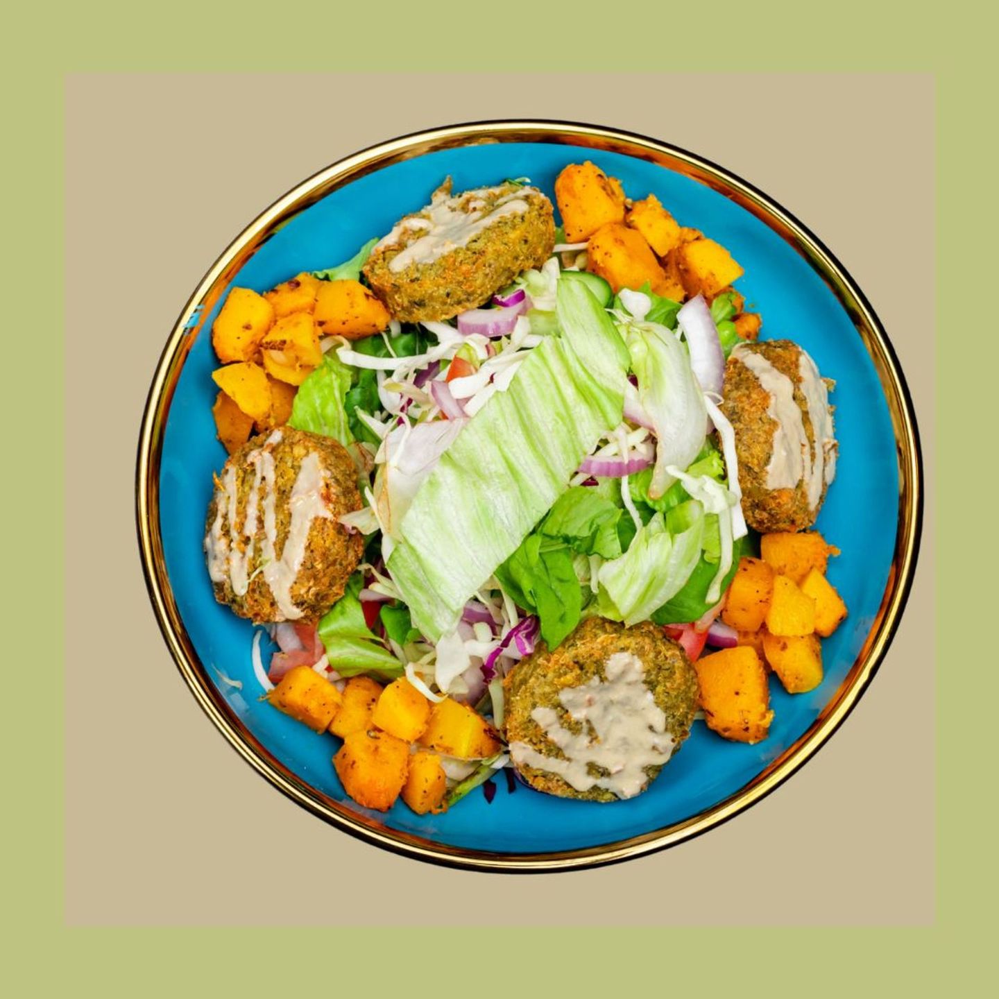 Falafel & Pumpkin Salad