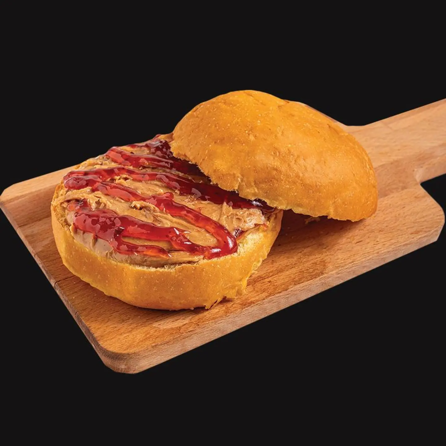 برجر زبدة الفول السوداني والمربى