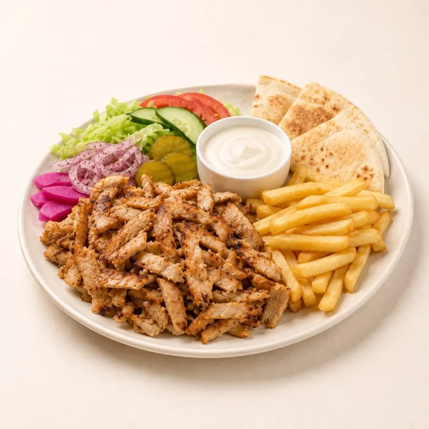 صحن شاورما صغير