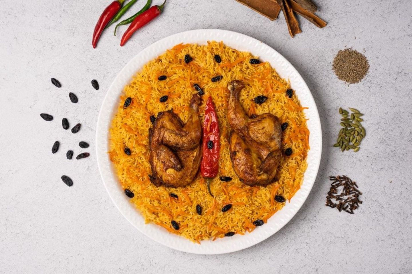 حبه دجاج شواية - رز بخاري