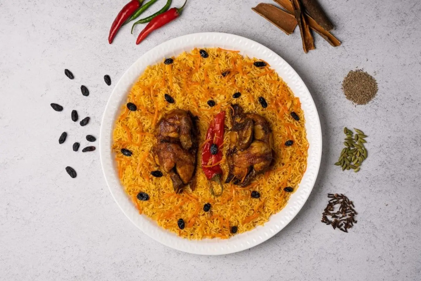حبه دجاج فرن - رز بخاري