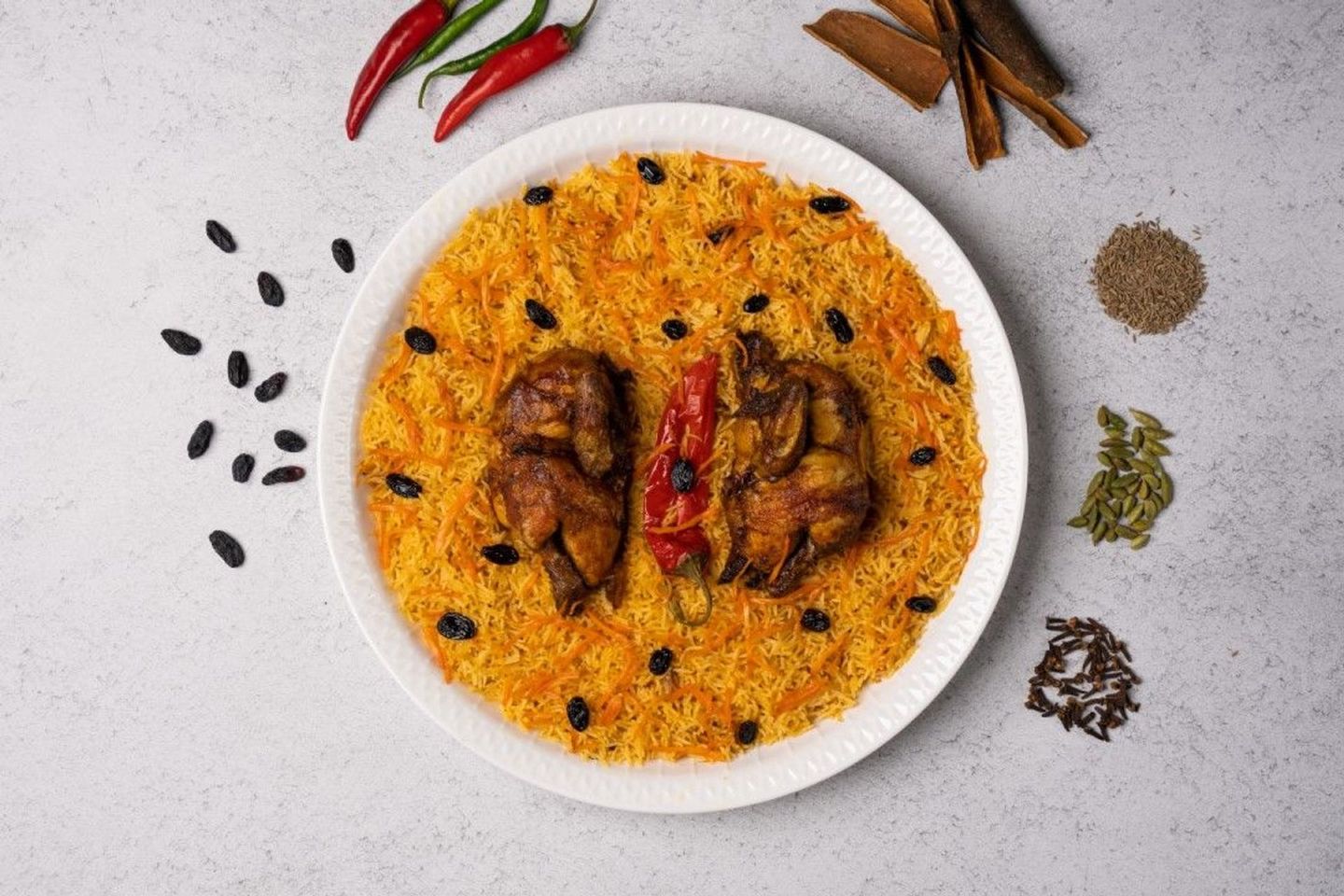 حبه دجاج فرن - رز بخاري