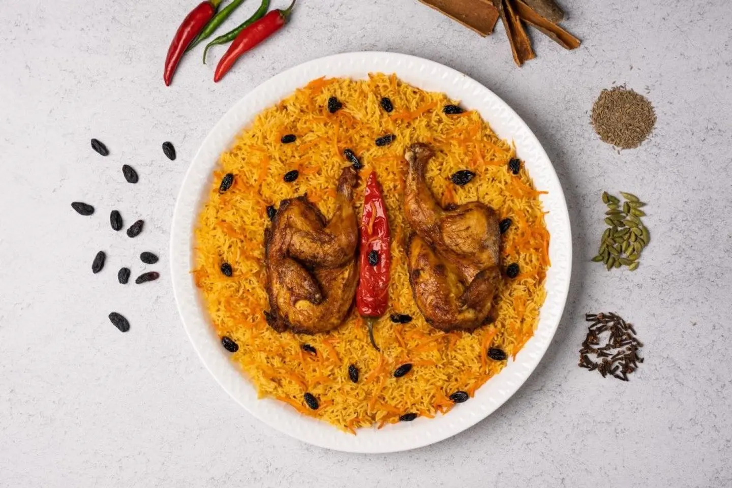 Oven Chicken   Bukhari Rice