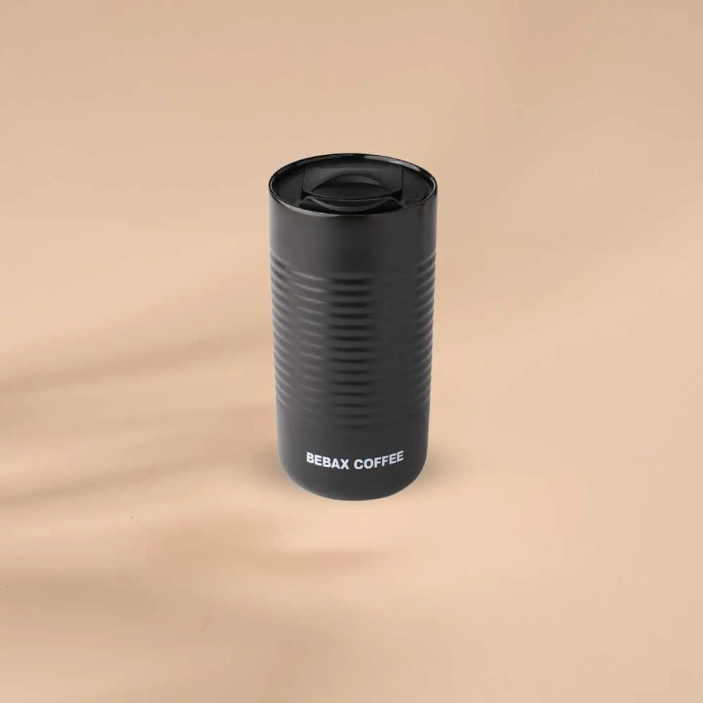 Black Ceramic Hot Drink Cup (12 Oz)