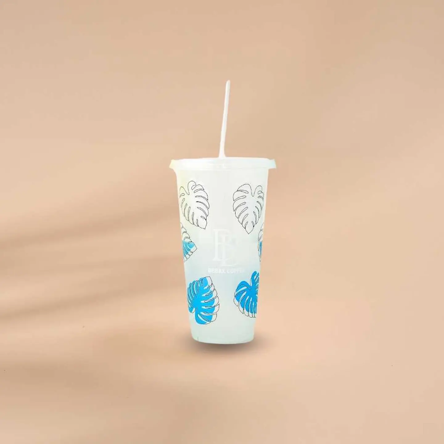 White Plastic Cold Drink Mug (16 Oz)