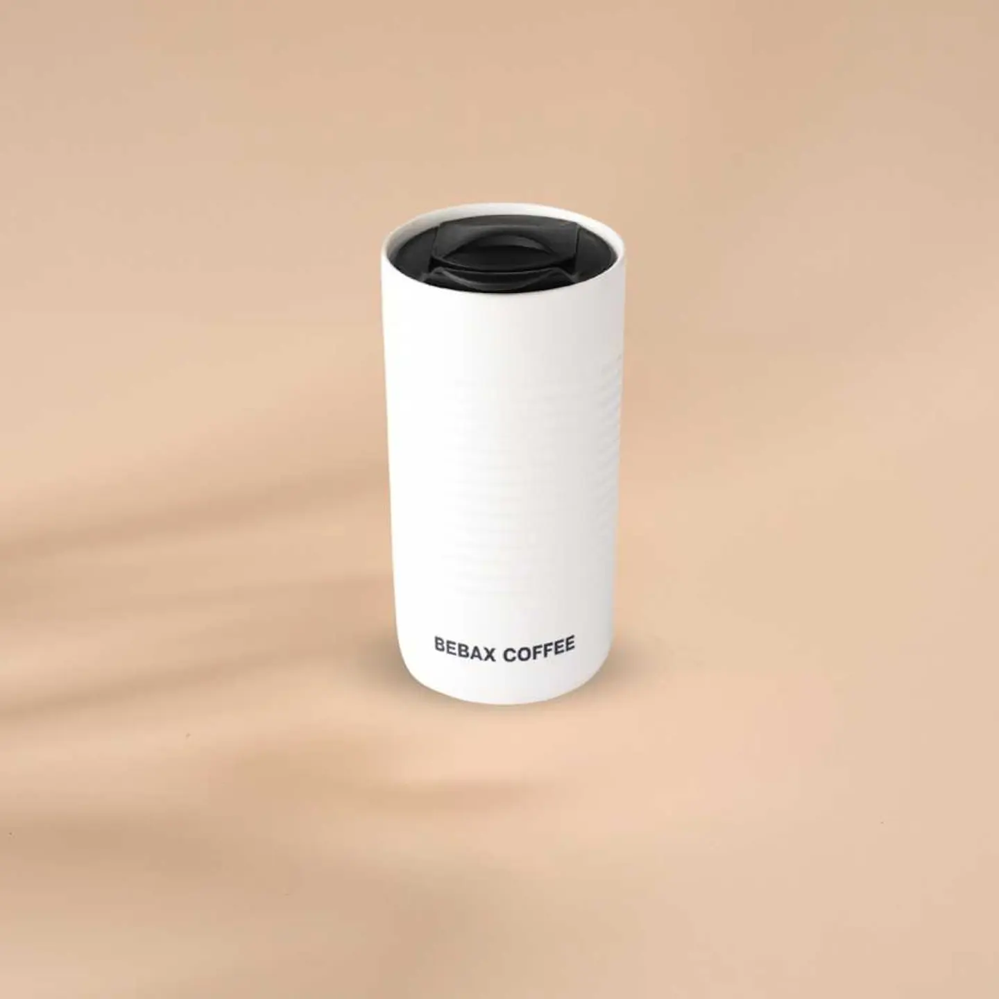 White Ceramic Hot Drink Cup (12 Oz)
