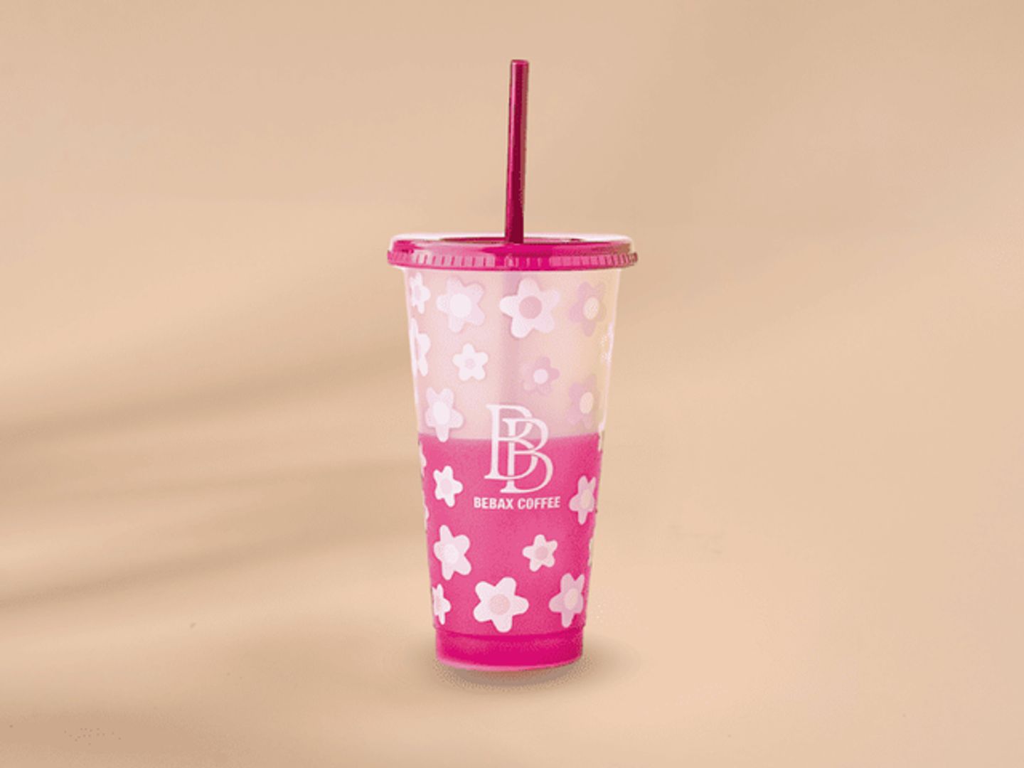 Pink Plastic Cold Drinks Cup