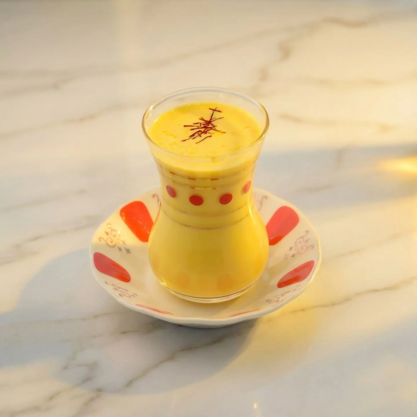 حليب زعفران