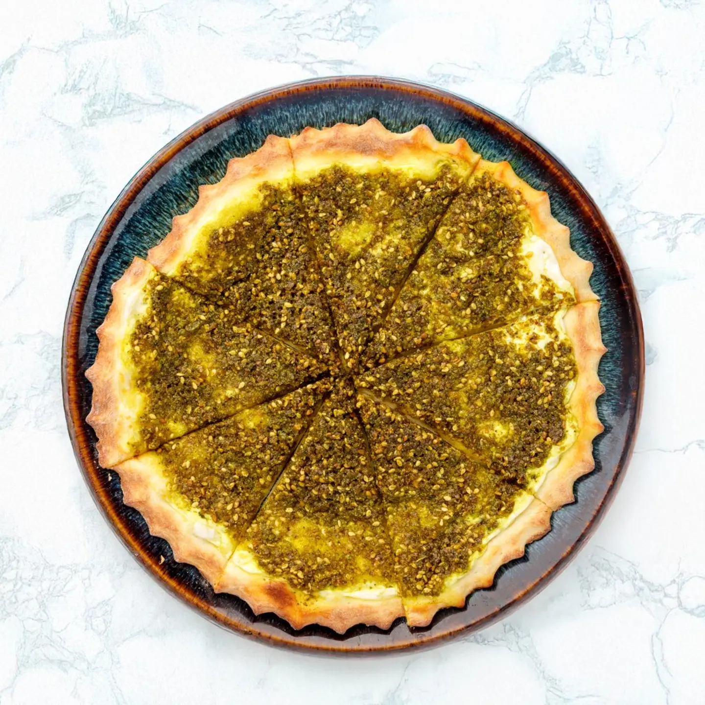 فطيرة زعتر لبنة