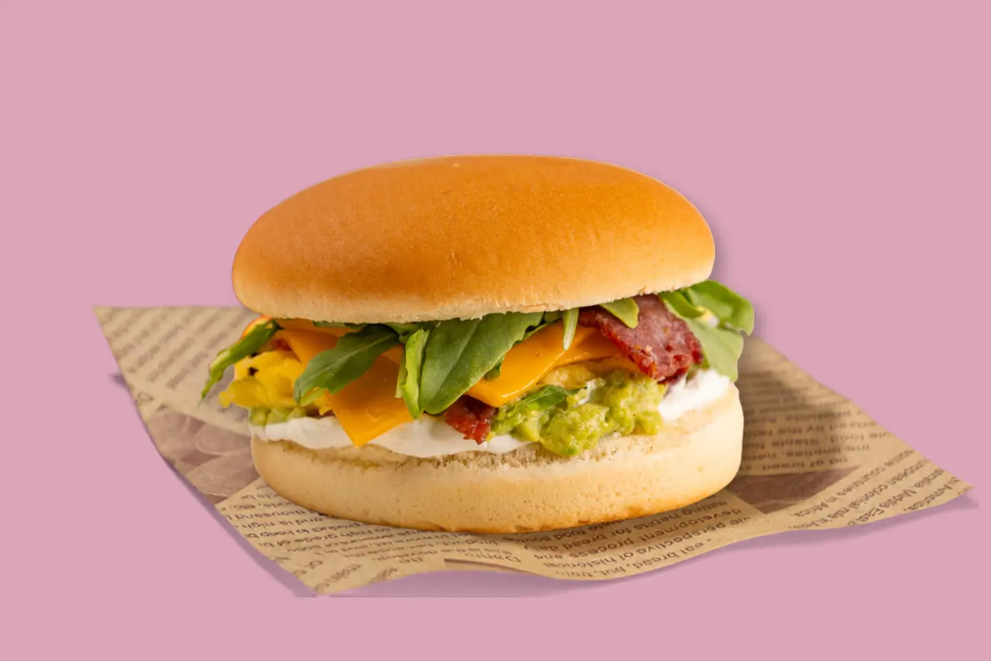 Egg, Avo, Bacon Bun