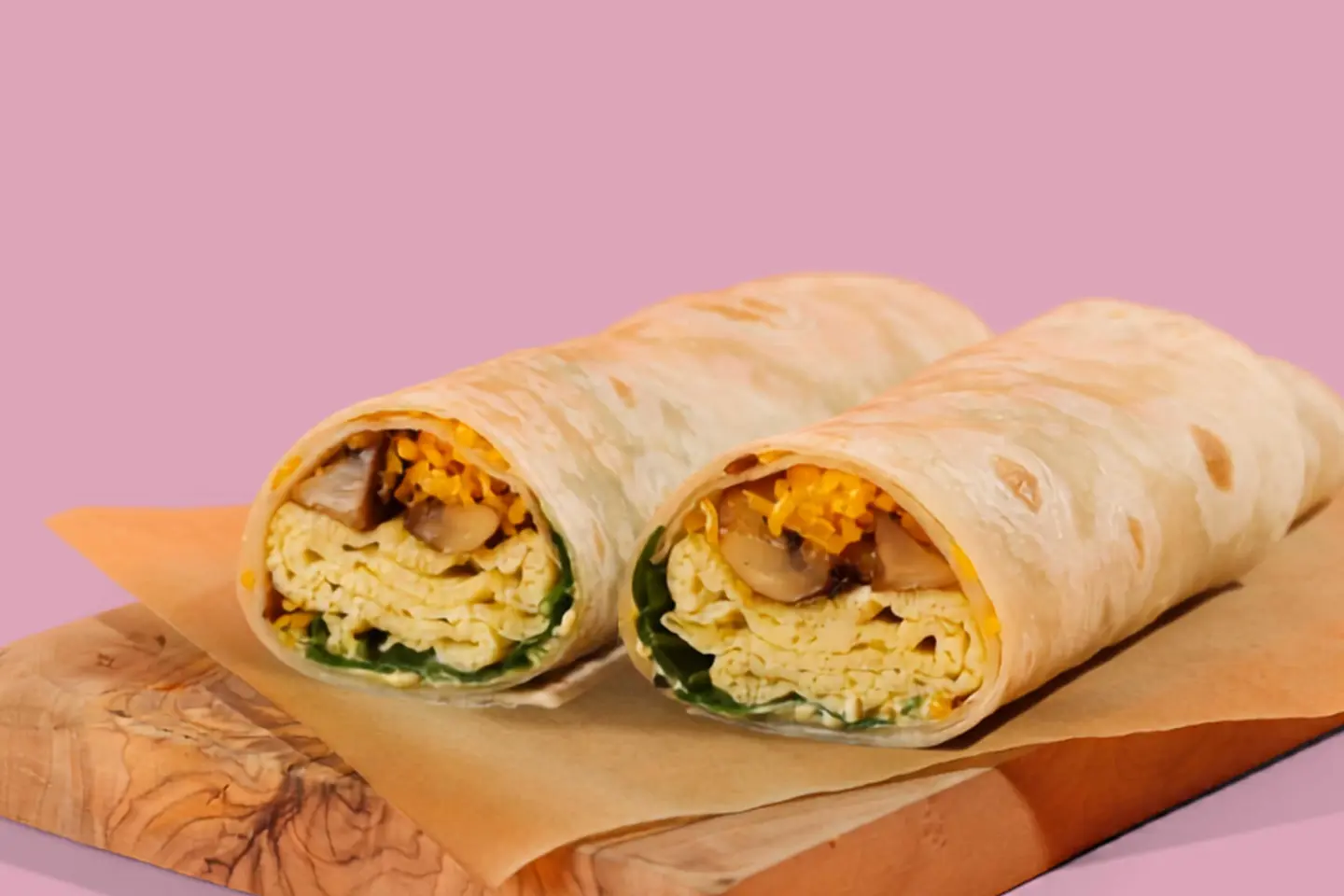 Mushroom Omelette Wrap