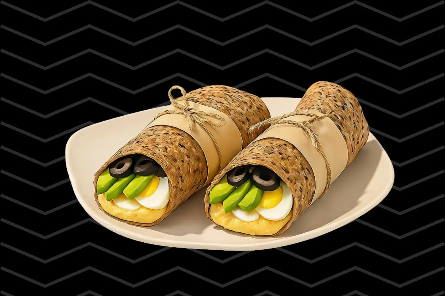 Egg Avo & Hummus Wrap