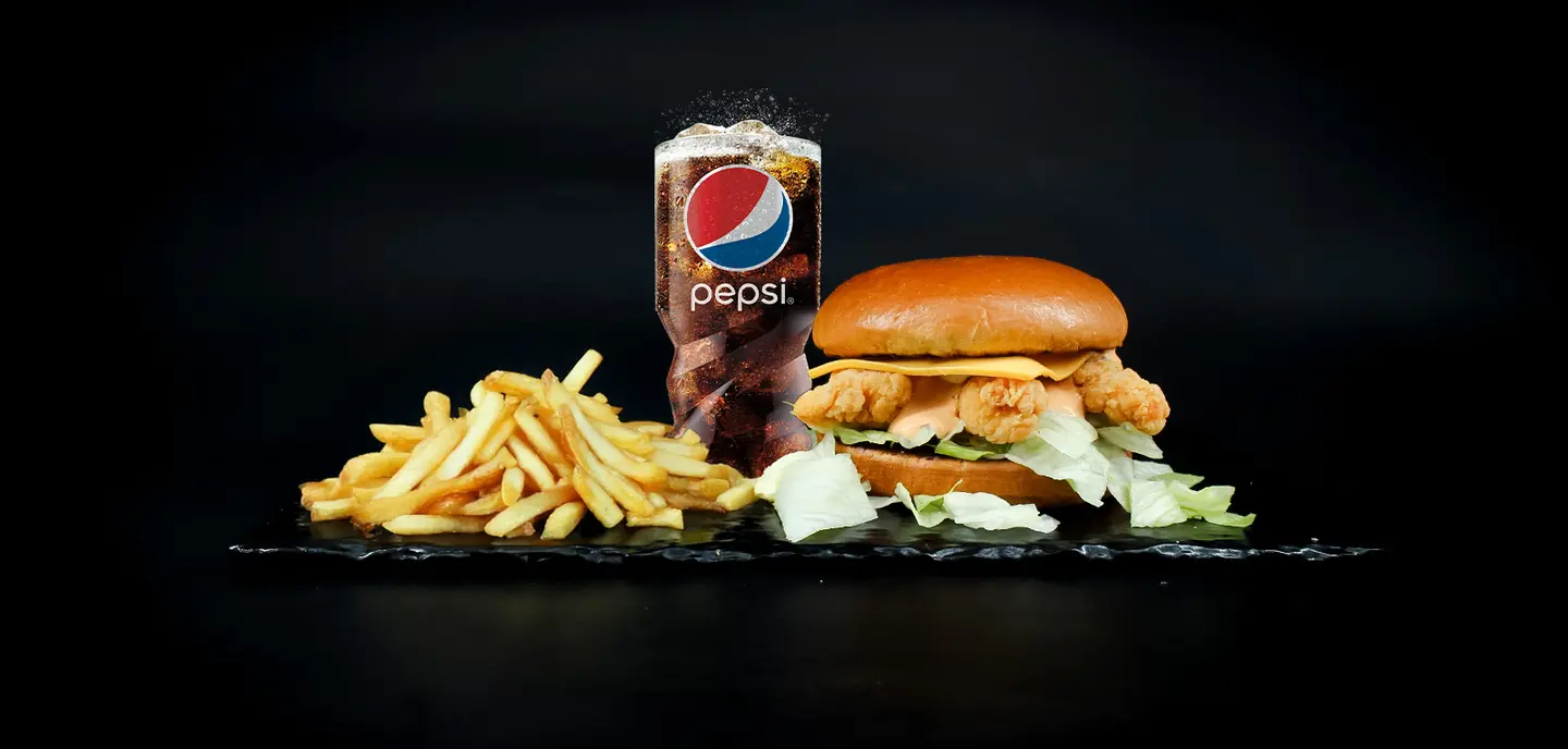 Chicken Strips Burger Meal