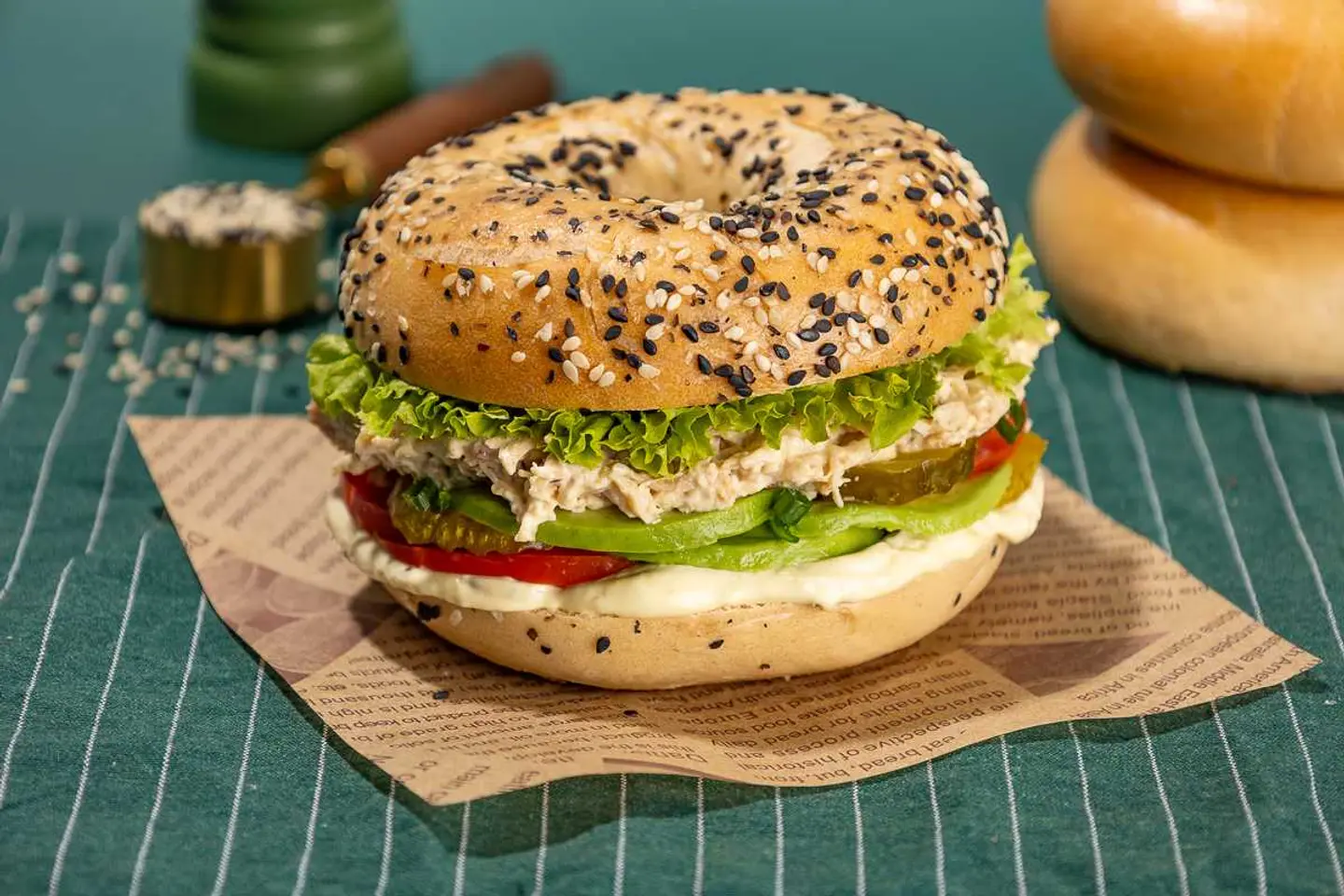 Chicken Avocado Bagel
