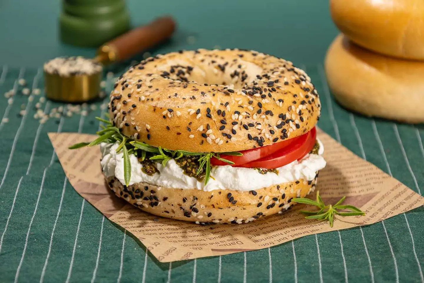 Fresh Zaatar Bagel
