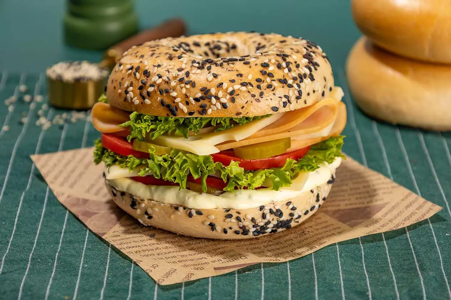 Turkey & Cheese Bagel