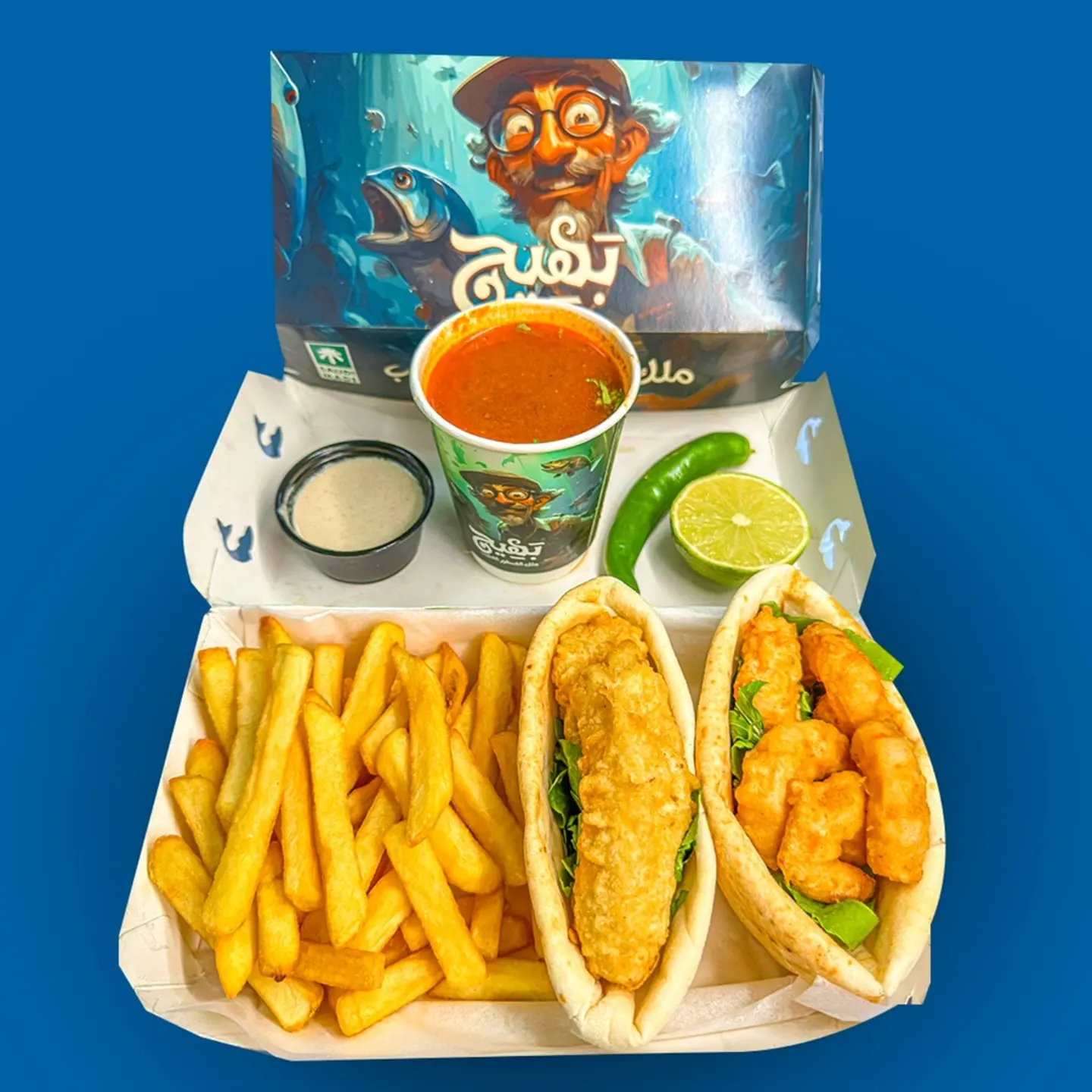 Shrimp And Fish Fillet Sandwich Box