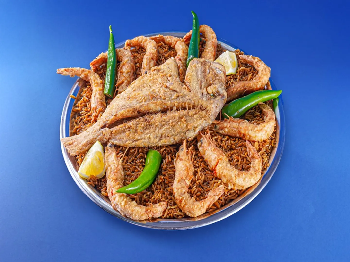 Tray Fried Coral Fish With Shrimp