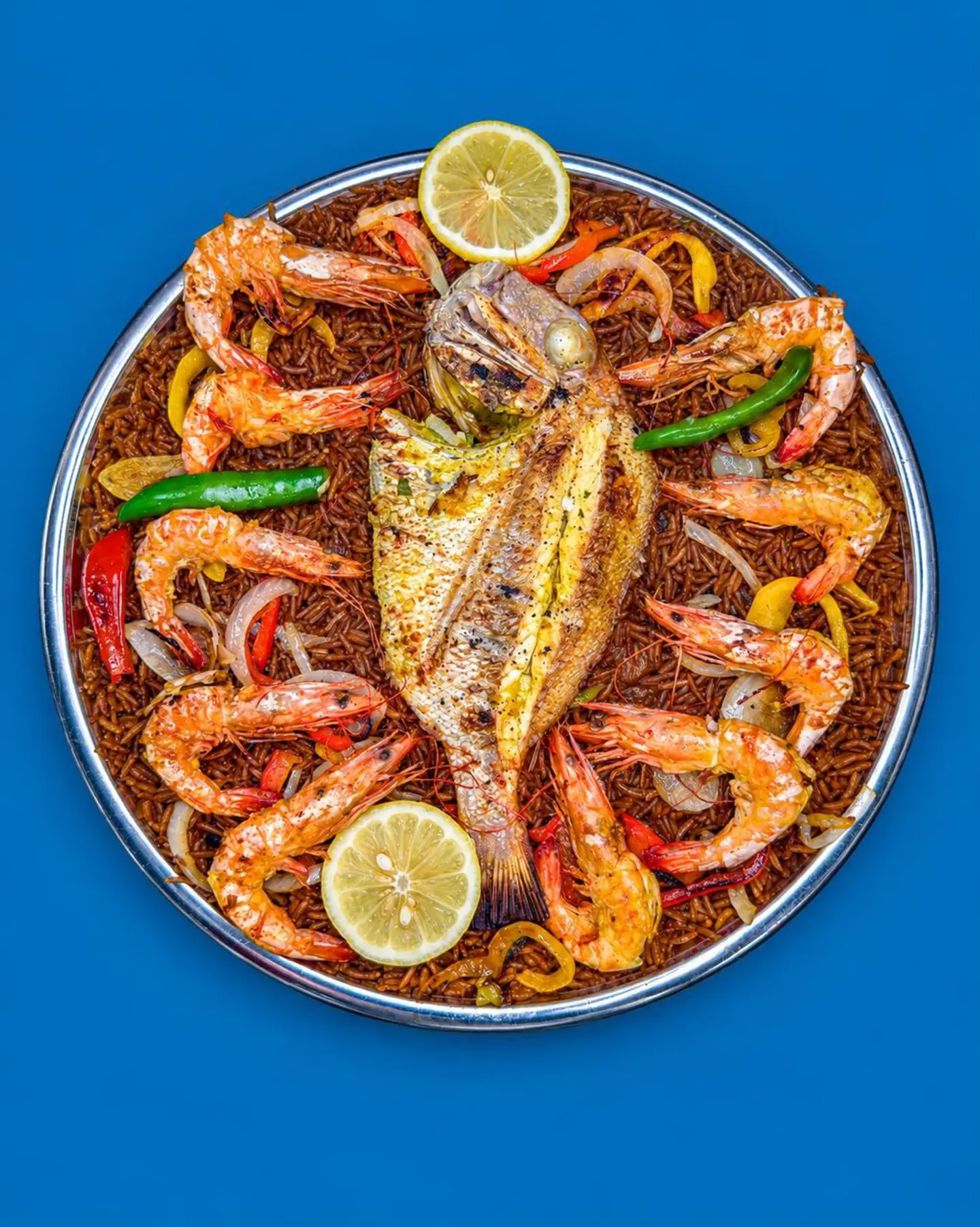 Tray Coral Fish ( Oil & Lemon ) With Shrimp