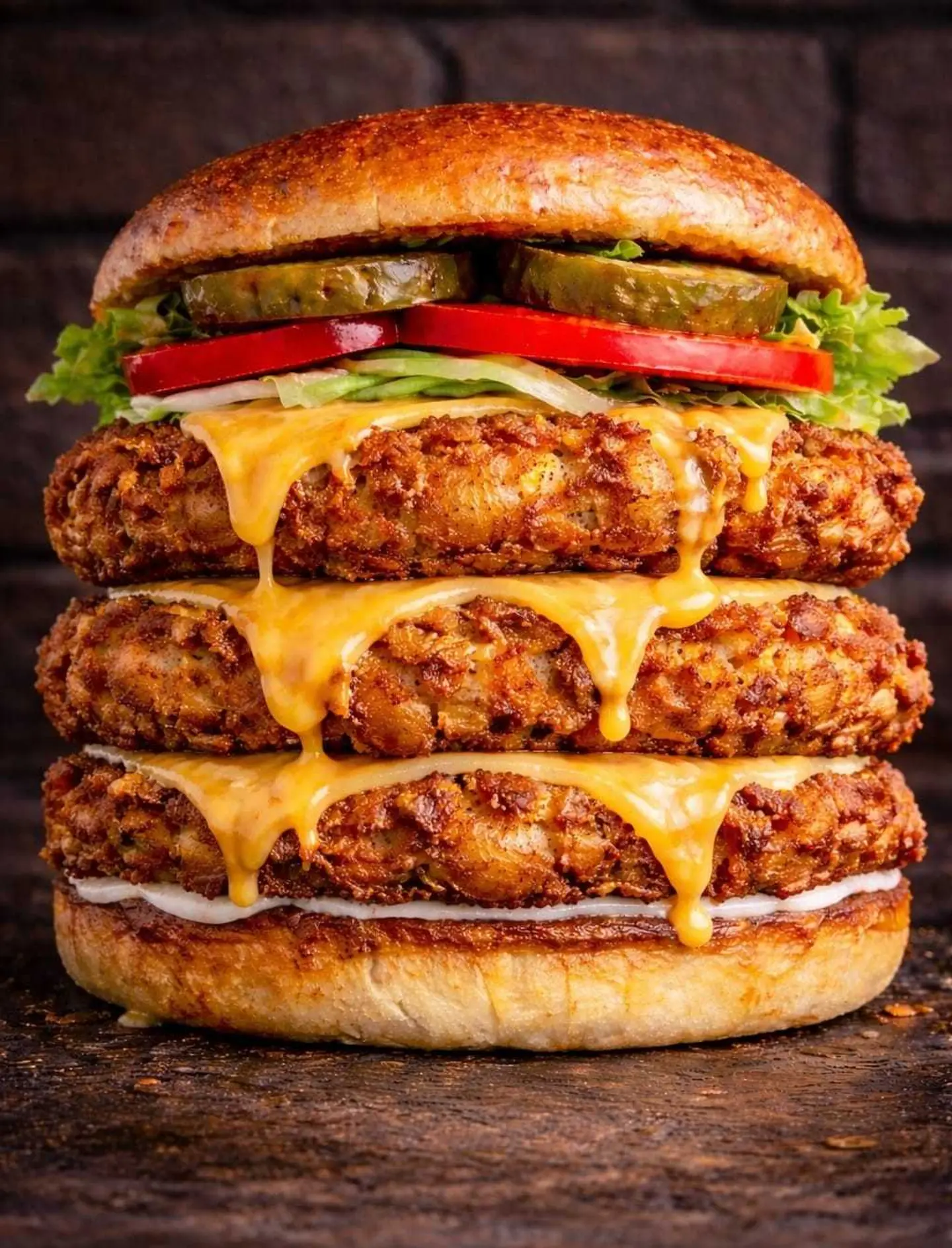 Mining Tower Chicken Burger