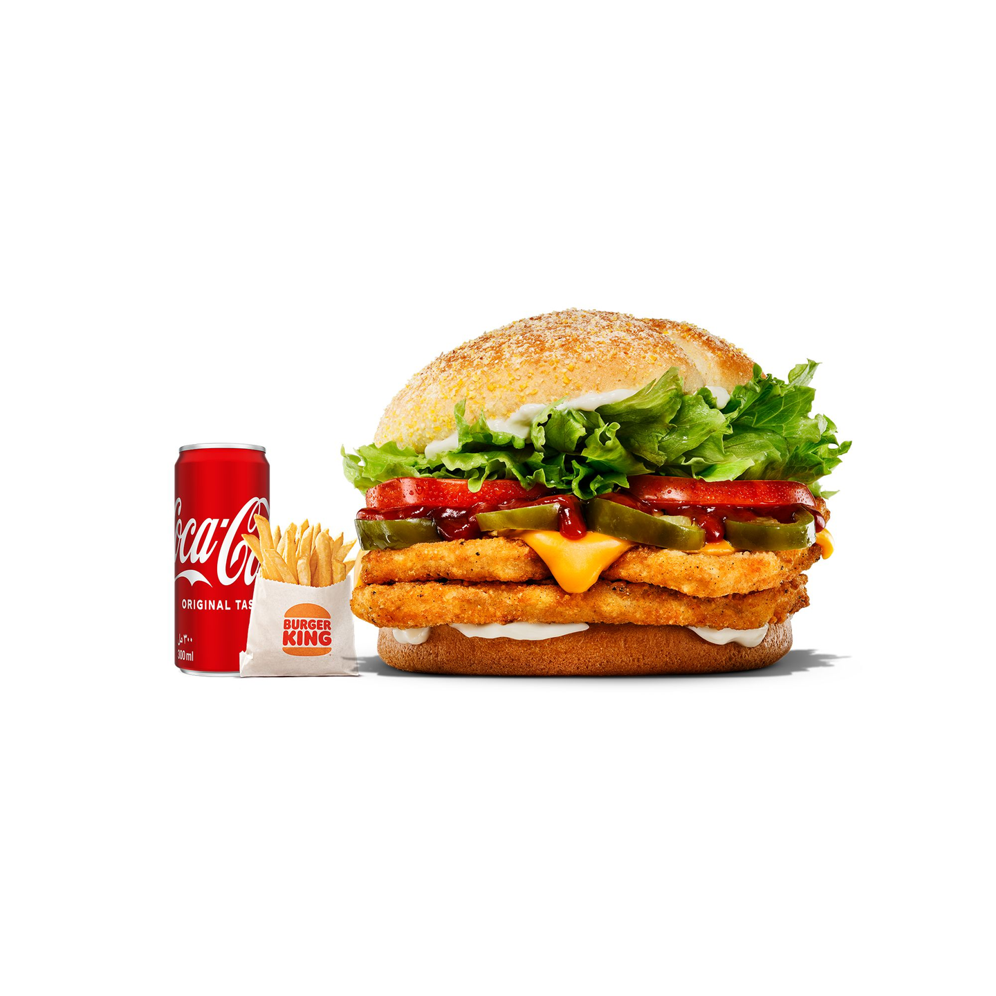 Double Chicken Deluxe Spicy Meal Large
