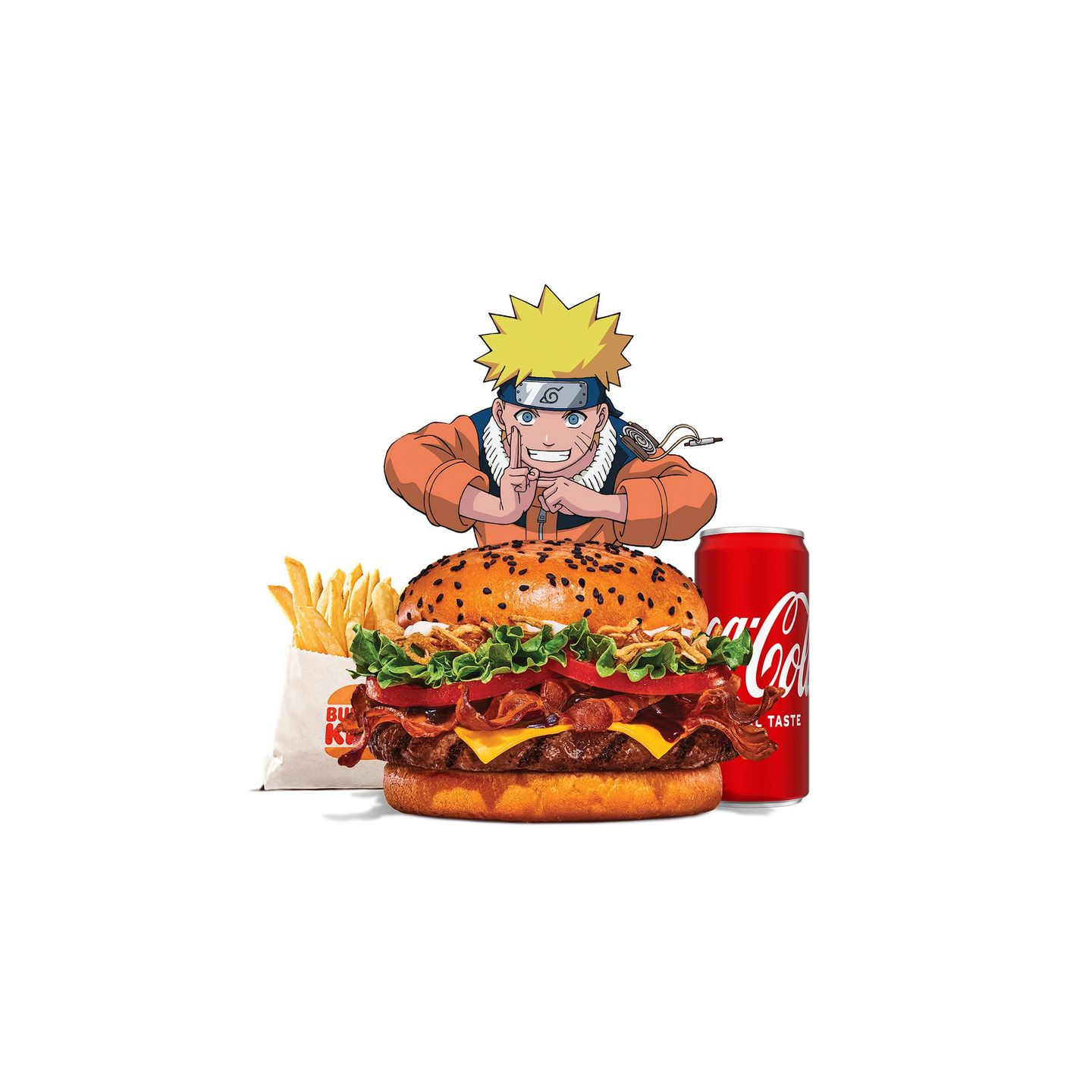 Naruto Whopper Meal Large - Naruto Whopper