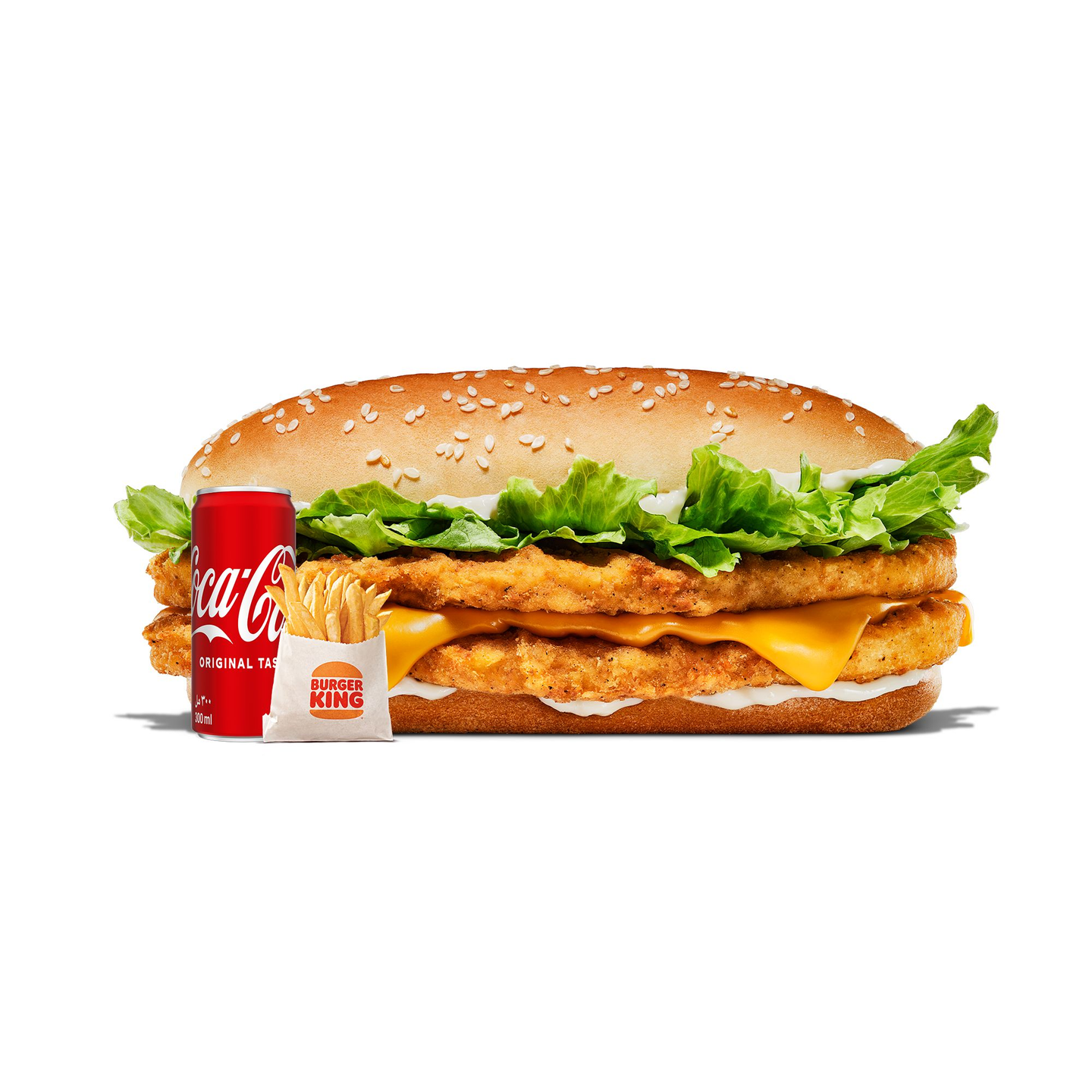 Double Chicken Royale Cheese Meal Large