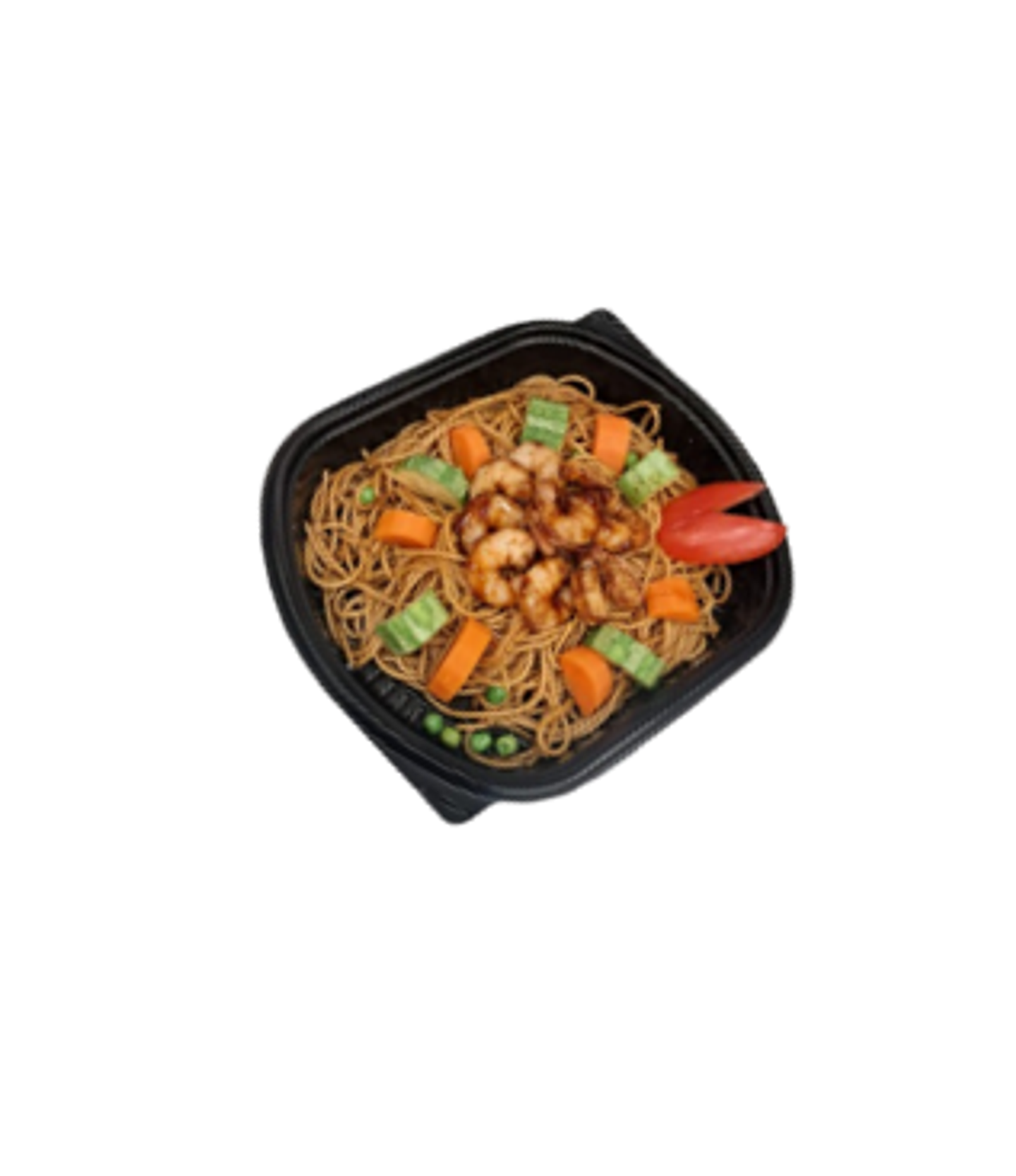 Chinese Noodles With Shrimp And Vegetables