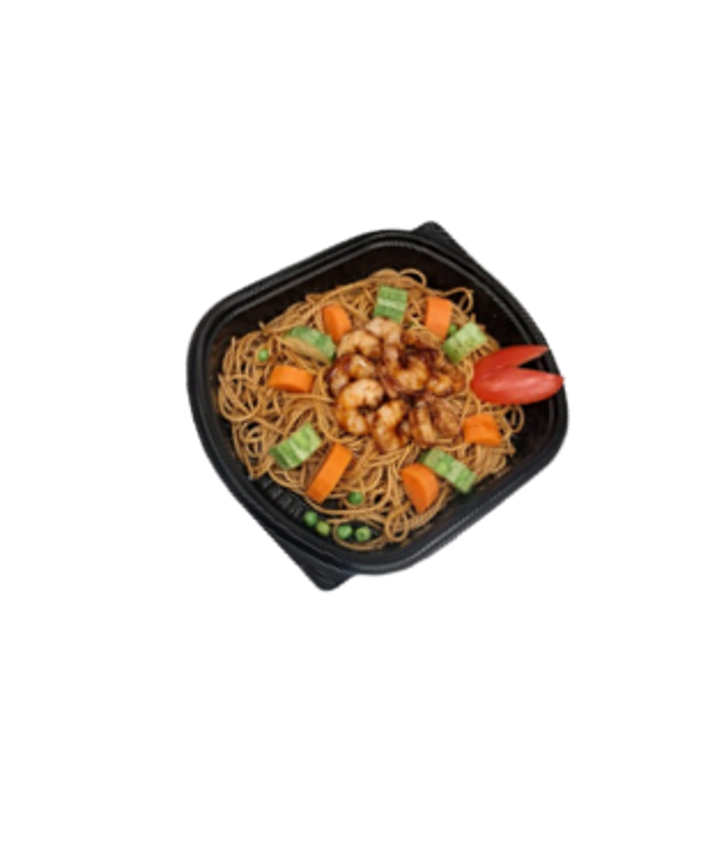 Chinese Noodles With Shrimp And Vegetables