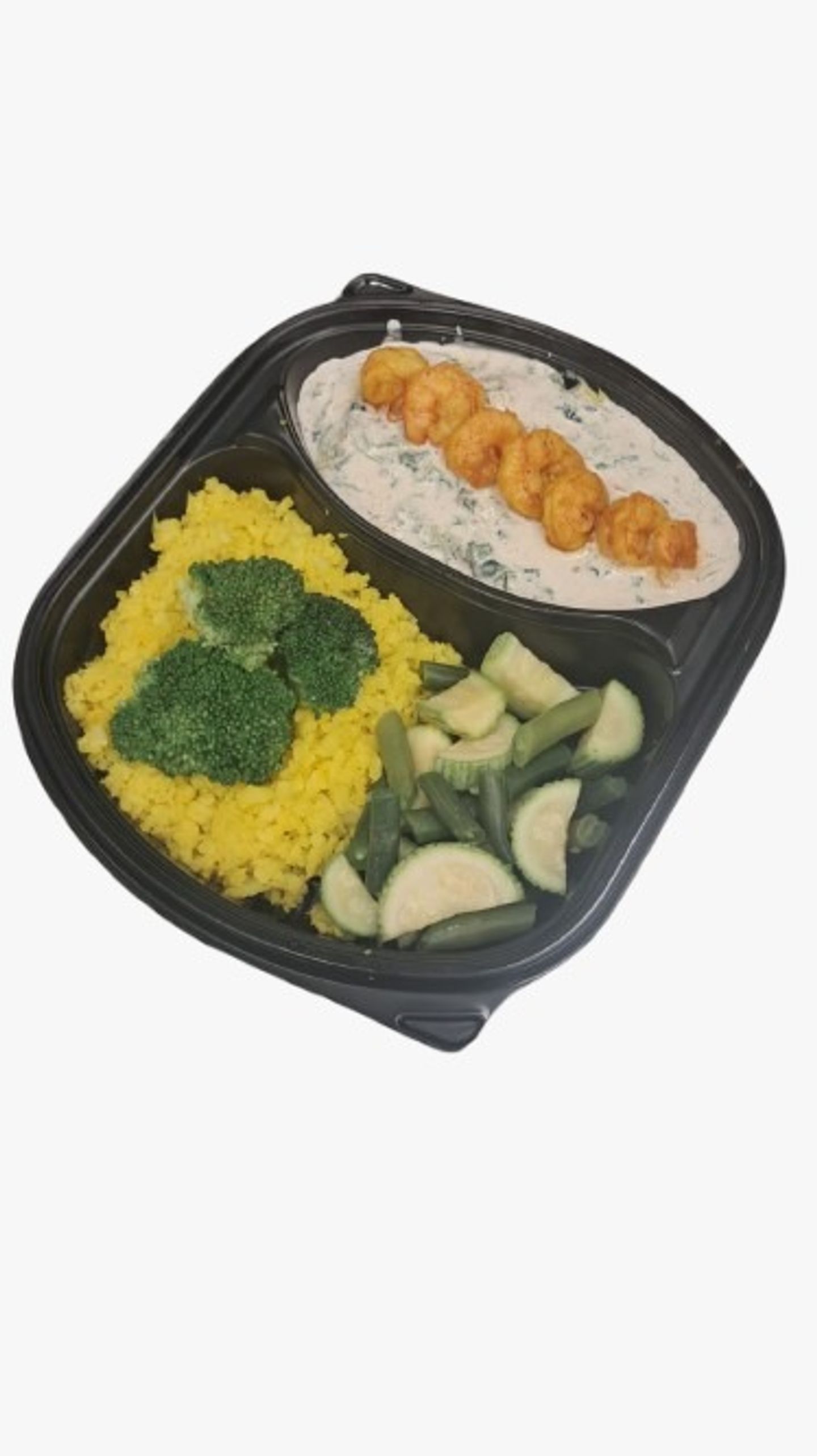 Shrimp With Spinach And Cream With Keto Vegetables