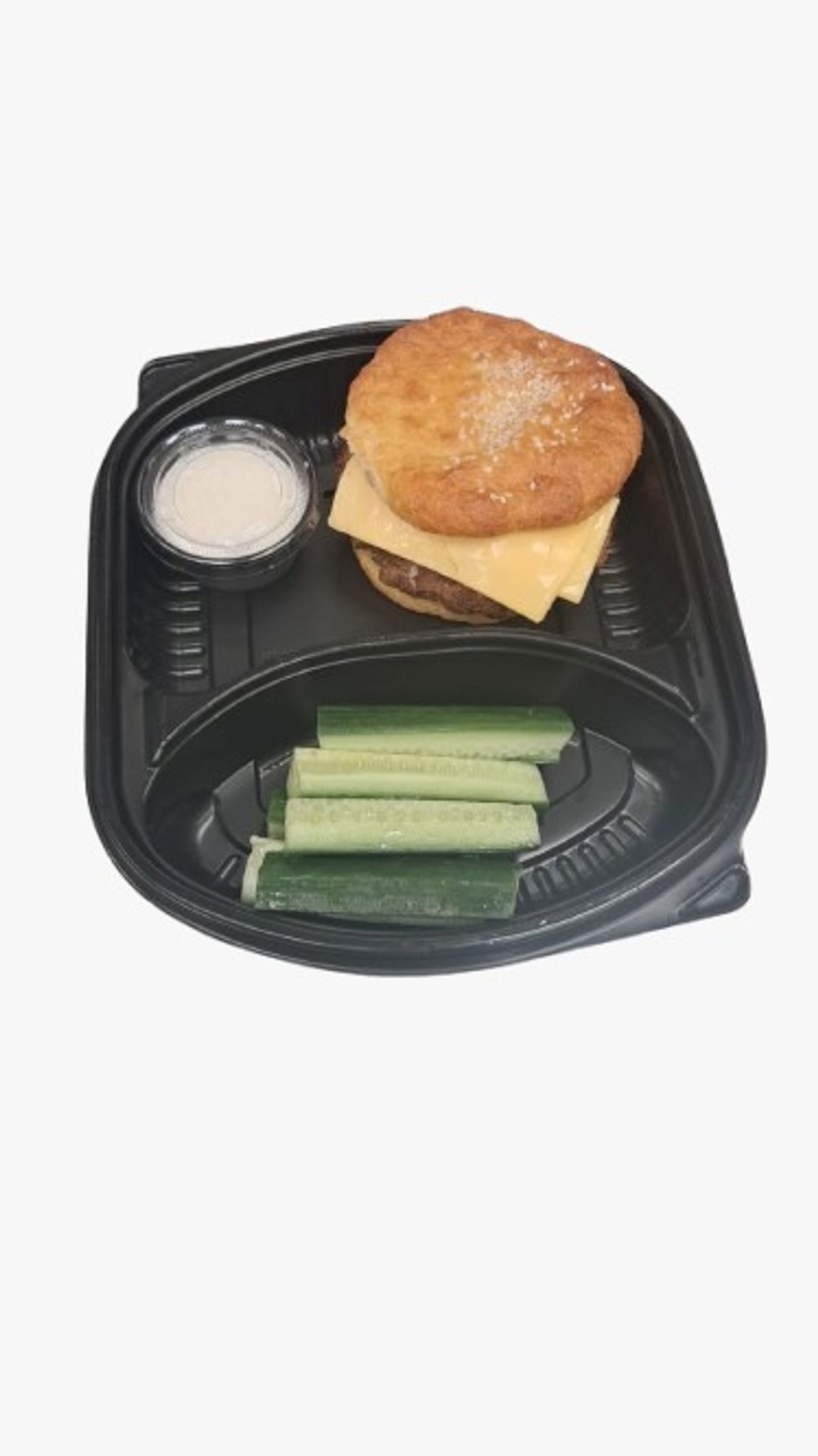 Keto Beef Burger With Cucumber Slices