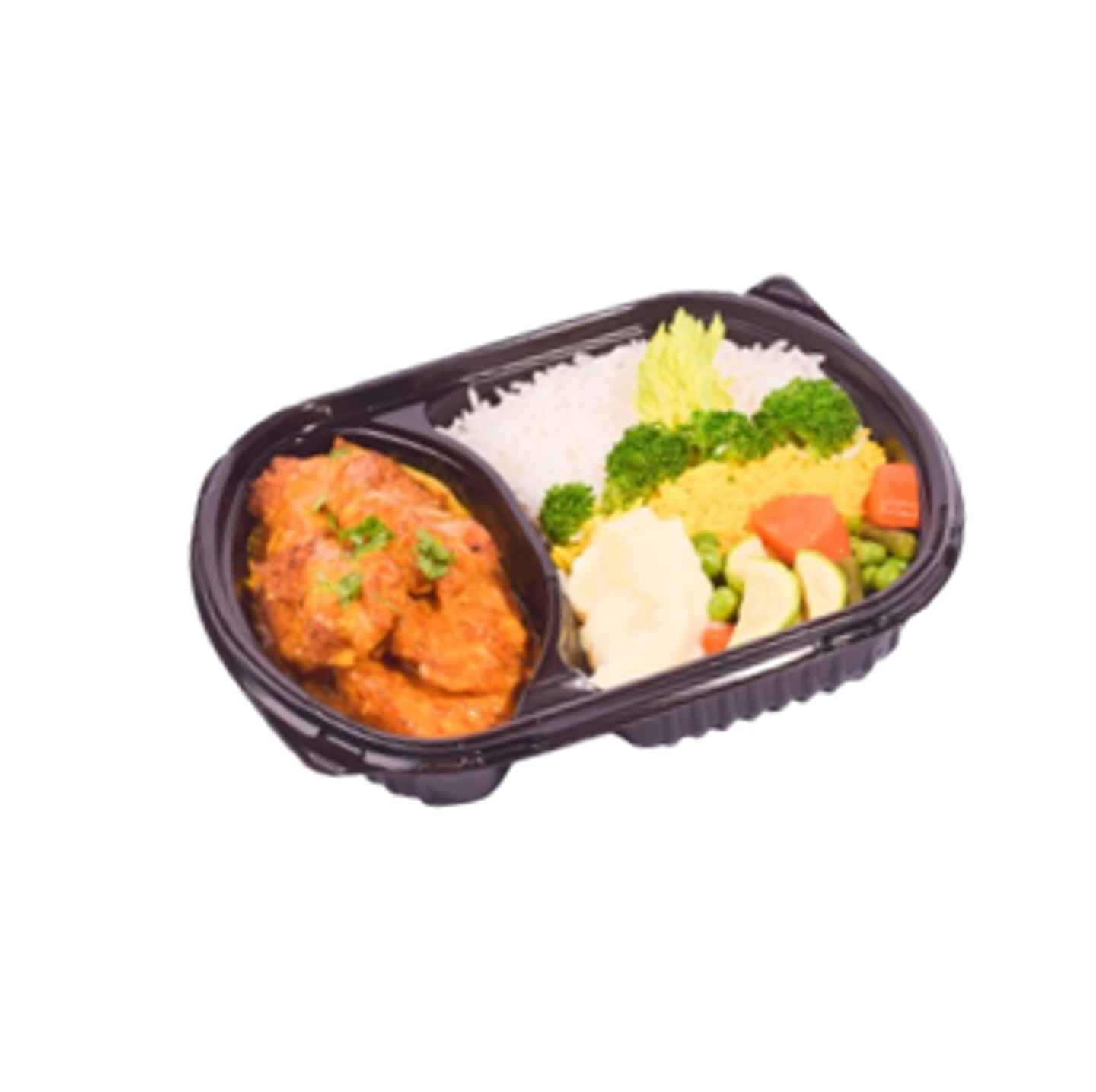 Fish With Tomatoes And Basil With Mixed Rice And Mashed Potatoes