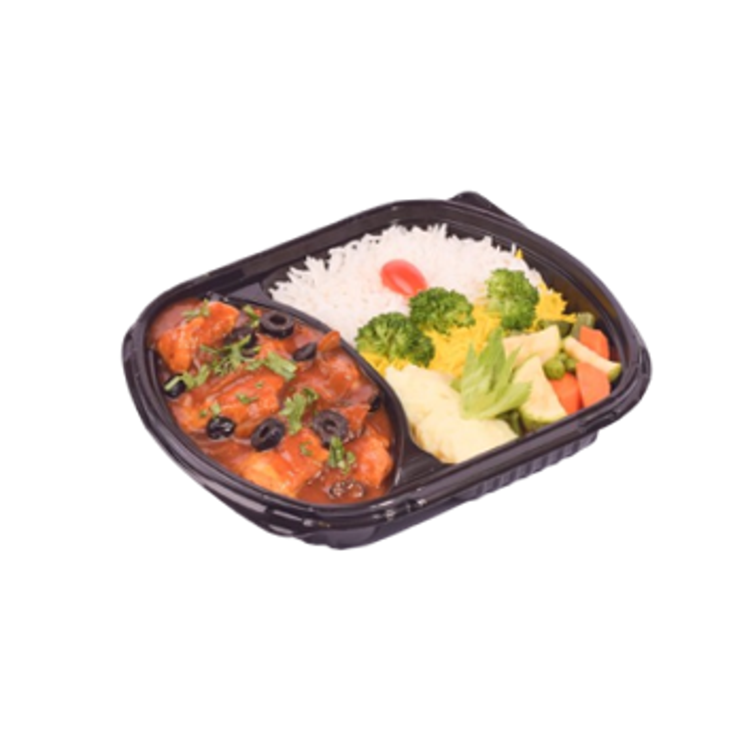 Chicken And Vegetable Casserole With Rice Potatoes And Wedges