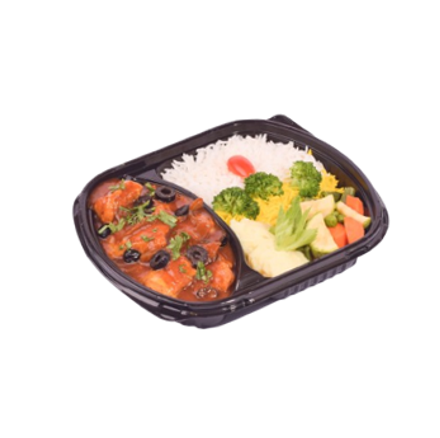 Chicken And Vegetable Casserole With Rice Potatoes And Wedges