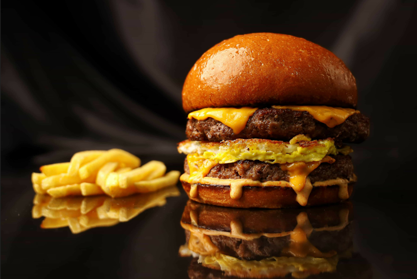 Double Egg Beef Burger
