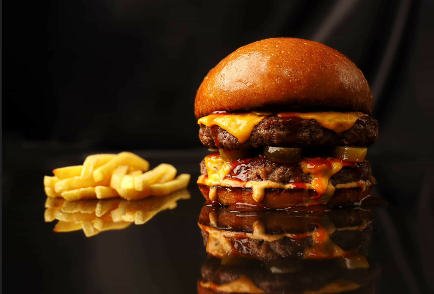 Double Spicy Beef Burger