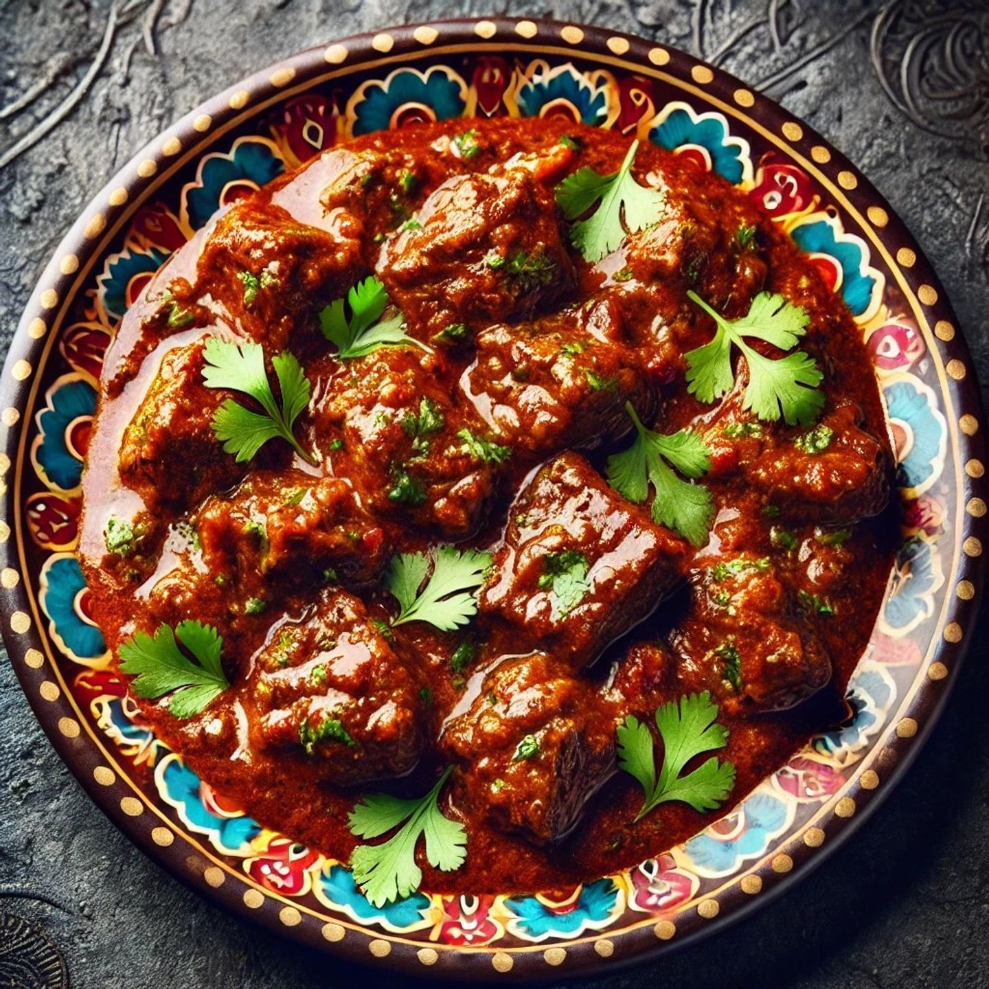 كاري لحم