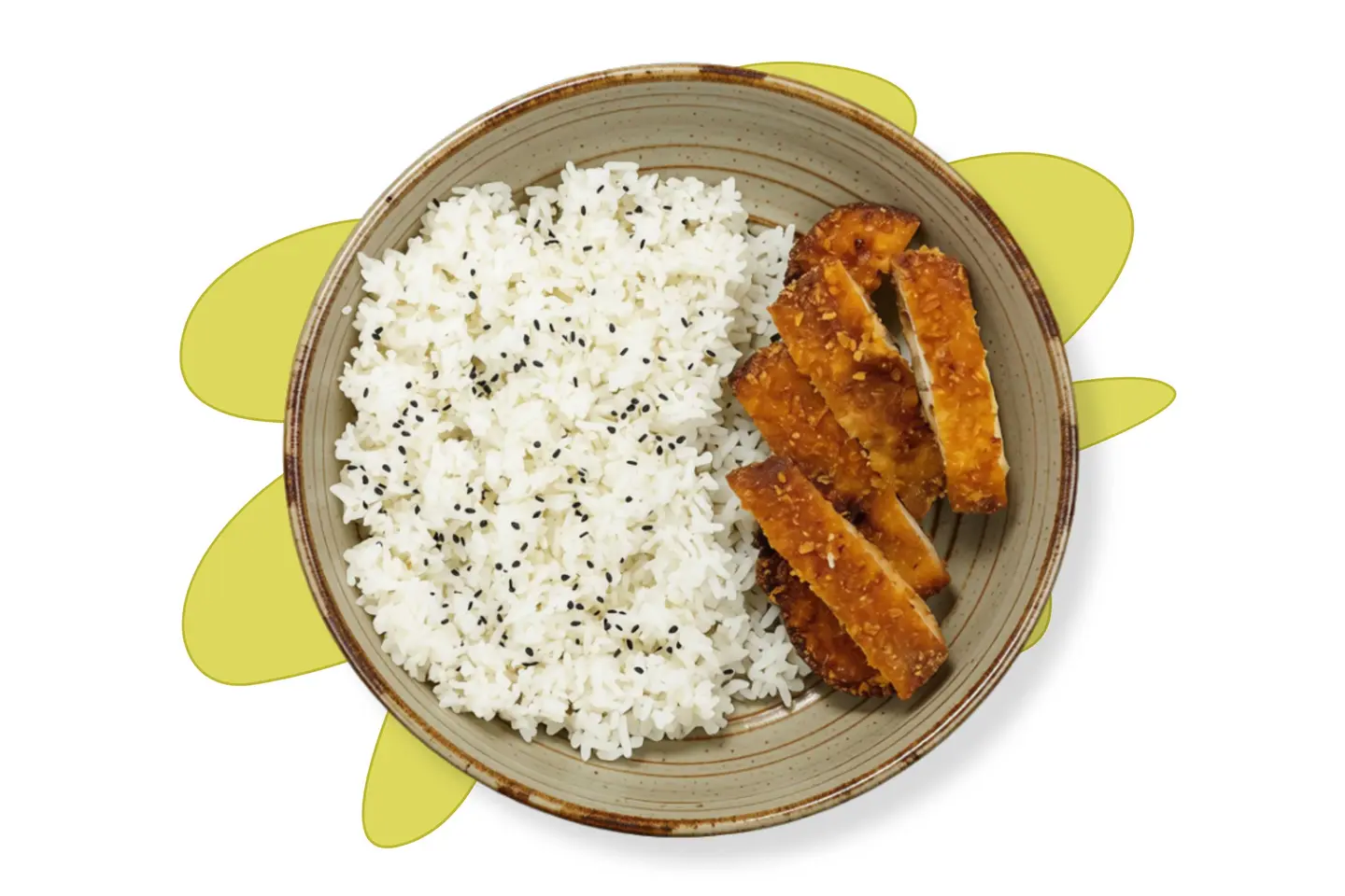 Fried Chicken Breast With Rice