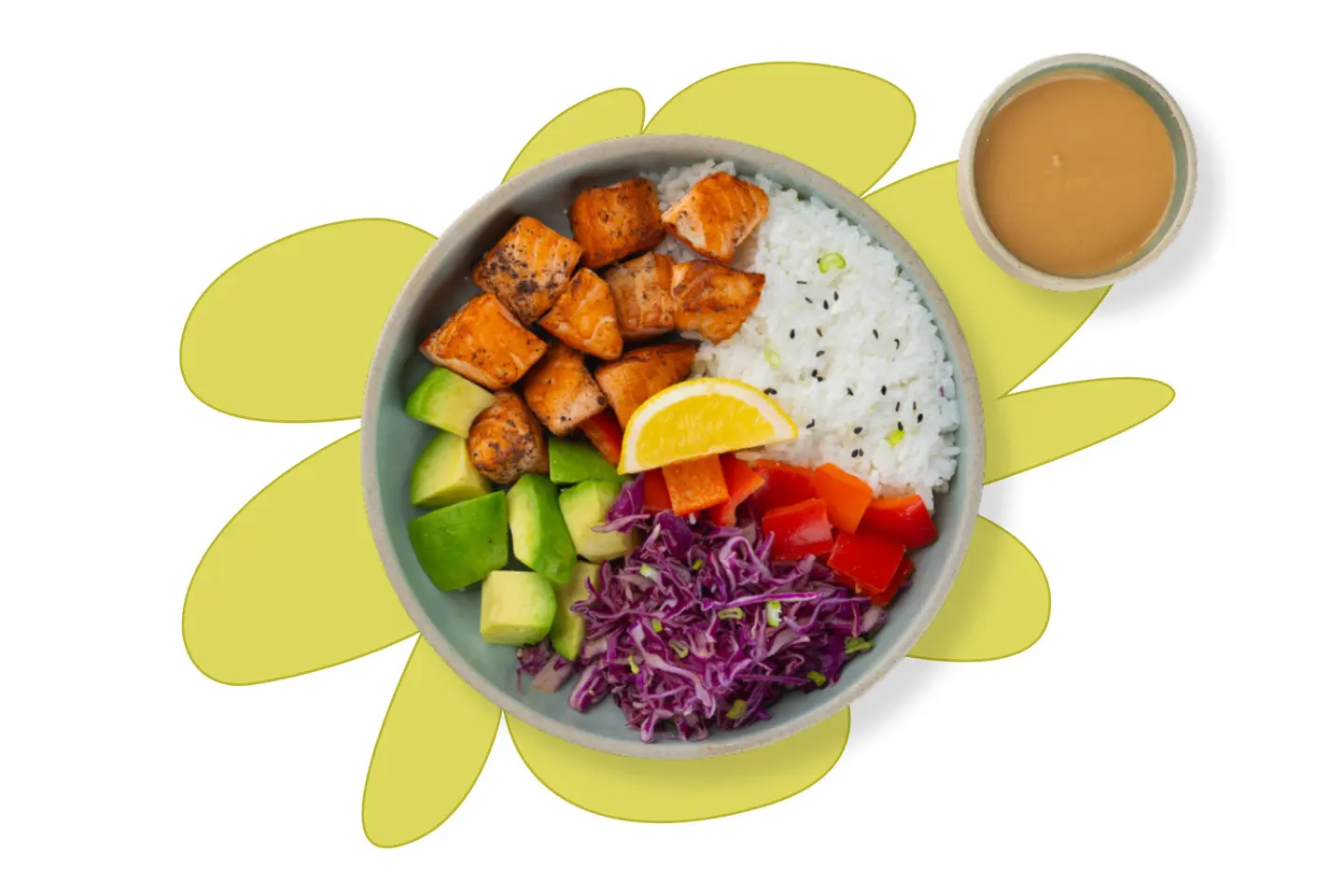 Salmon Cubes Bowl