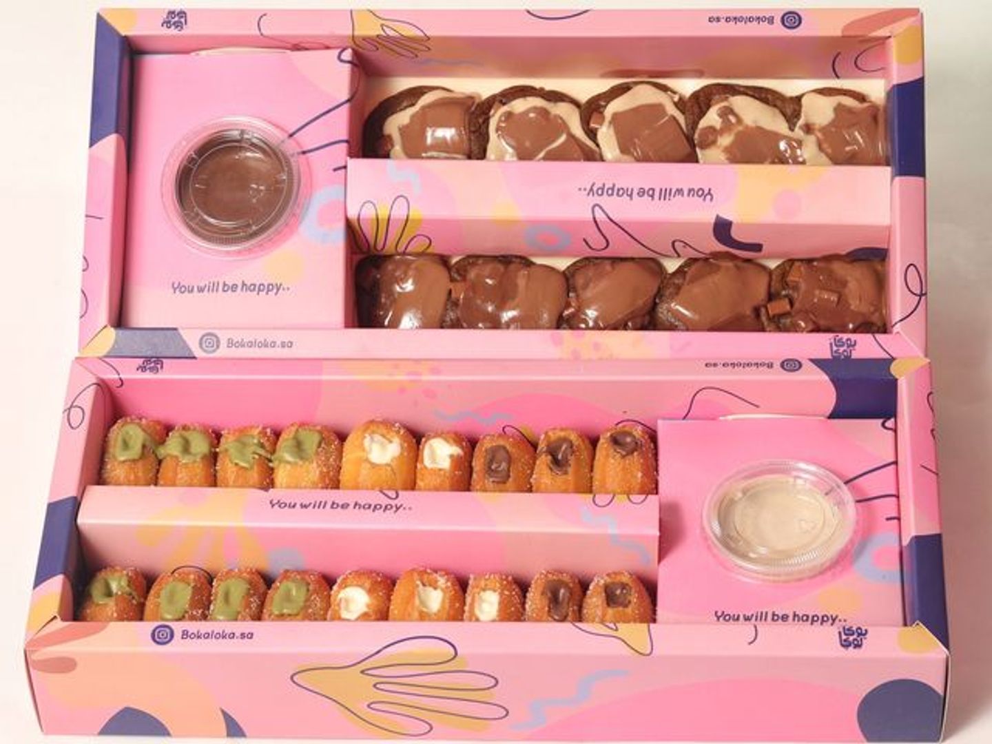 Mix Box (16 Mini Stuffed Donuts And 10 Cookies)