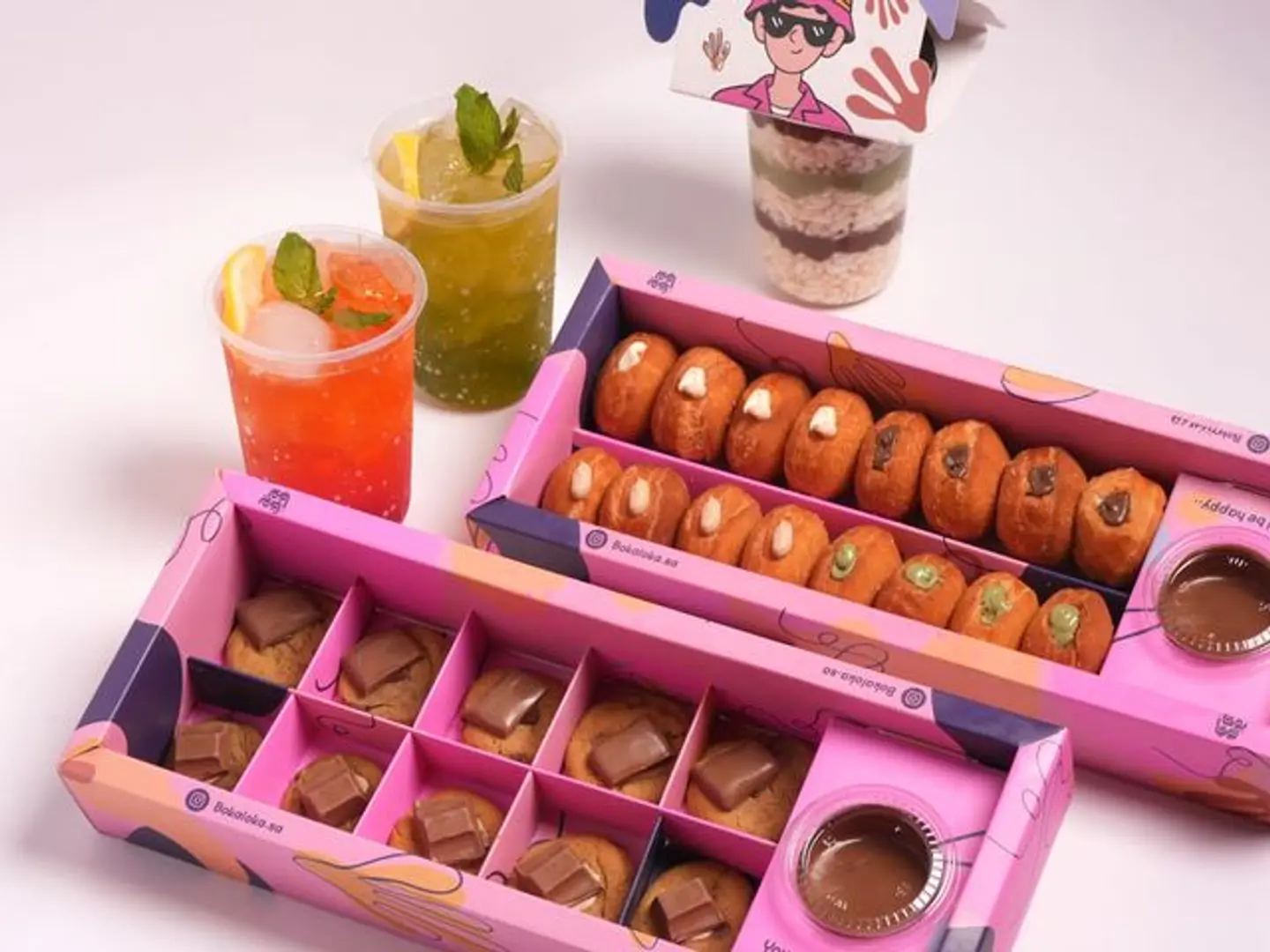 Full Option Boxes + Rice Krispies + 2 Mojito Drinks