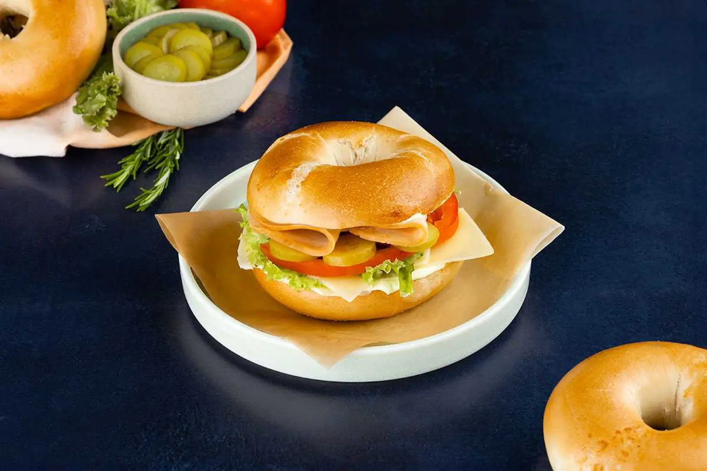 Turkey & Cheese Bagel
