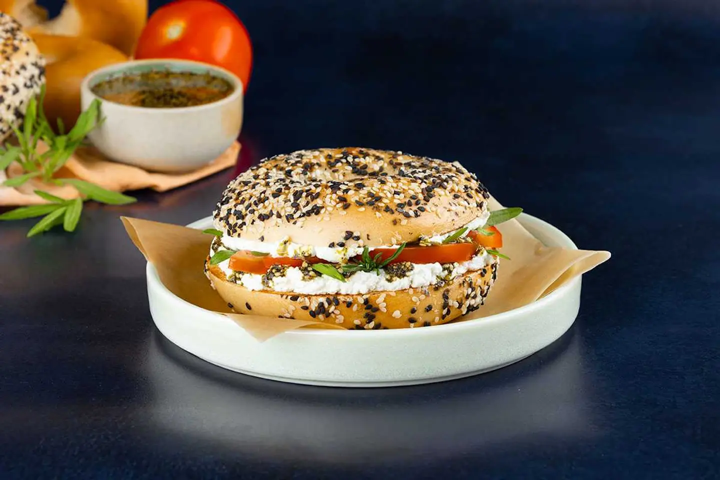 Fresh Zaatar Bagel
