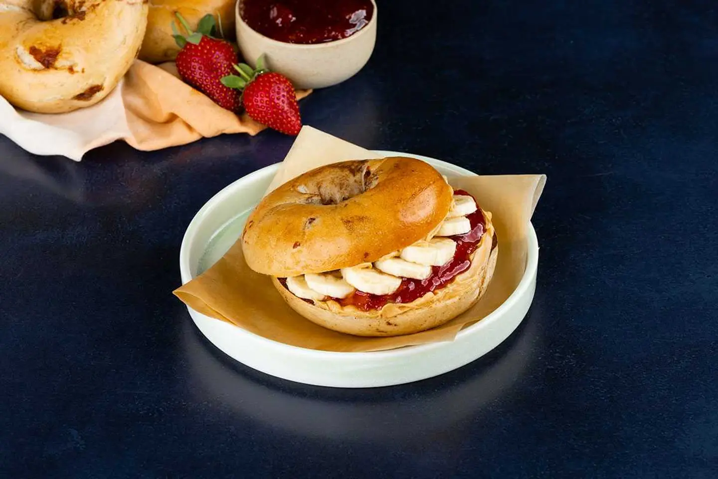 Pb&J Bagel