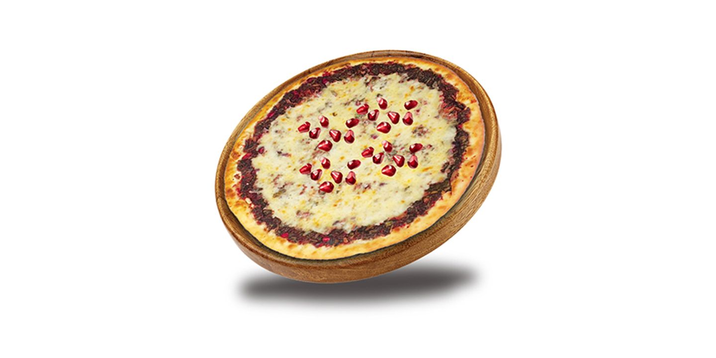Spinach, Pomegranate & Cheese Manousha