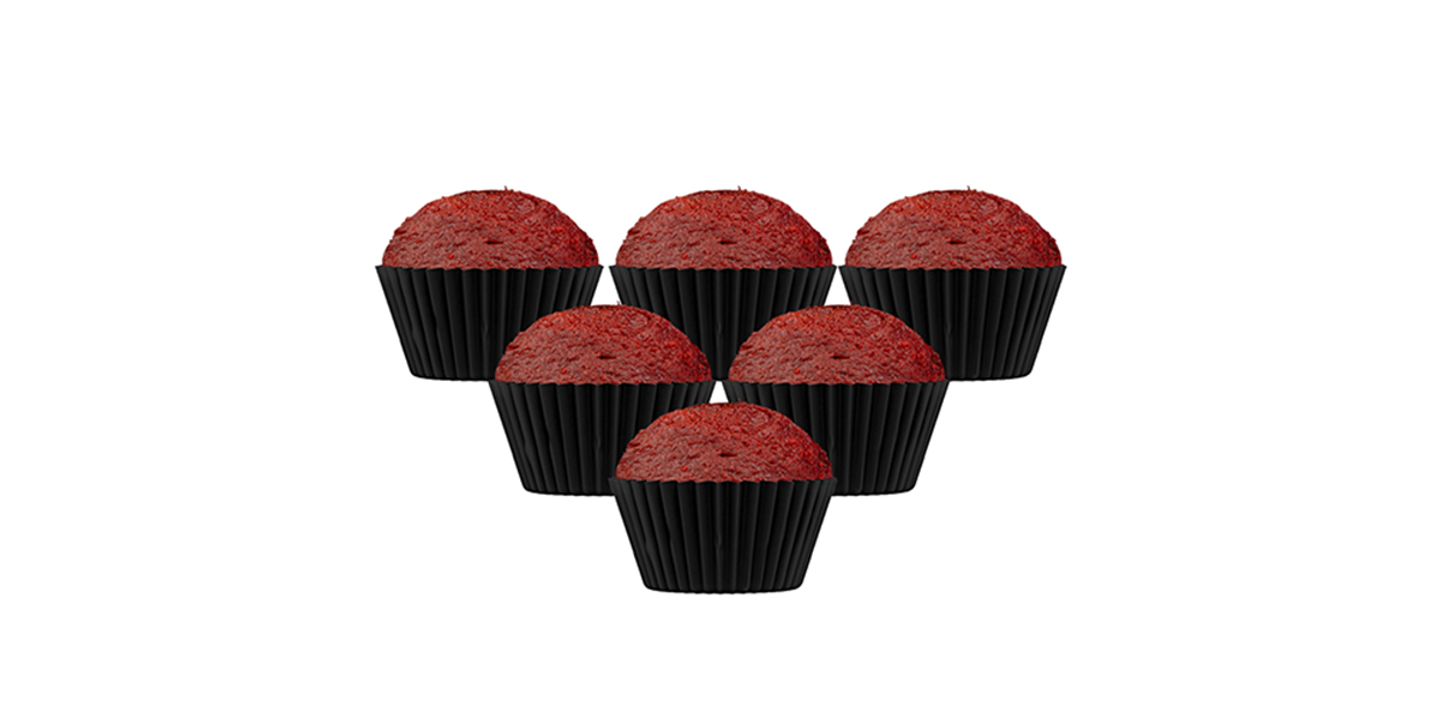 Red Velvet English Cupcake 6 Pcs