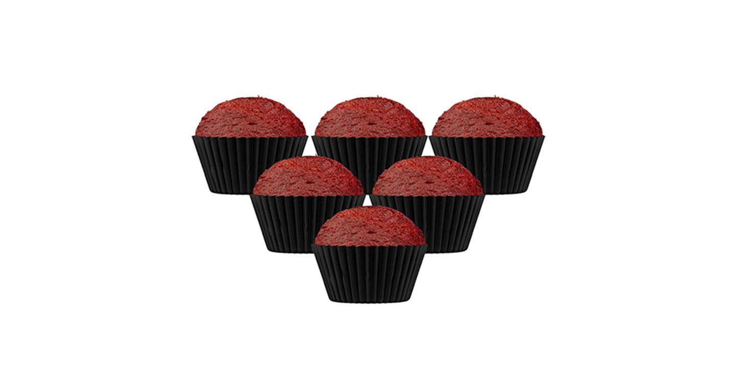 Red Velvet English Cupcake 6 Pcs