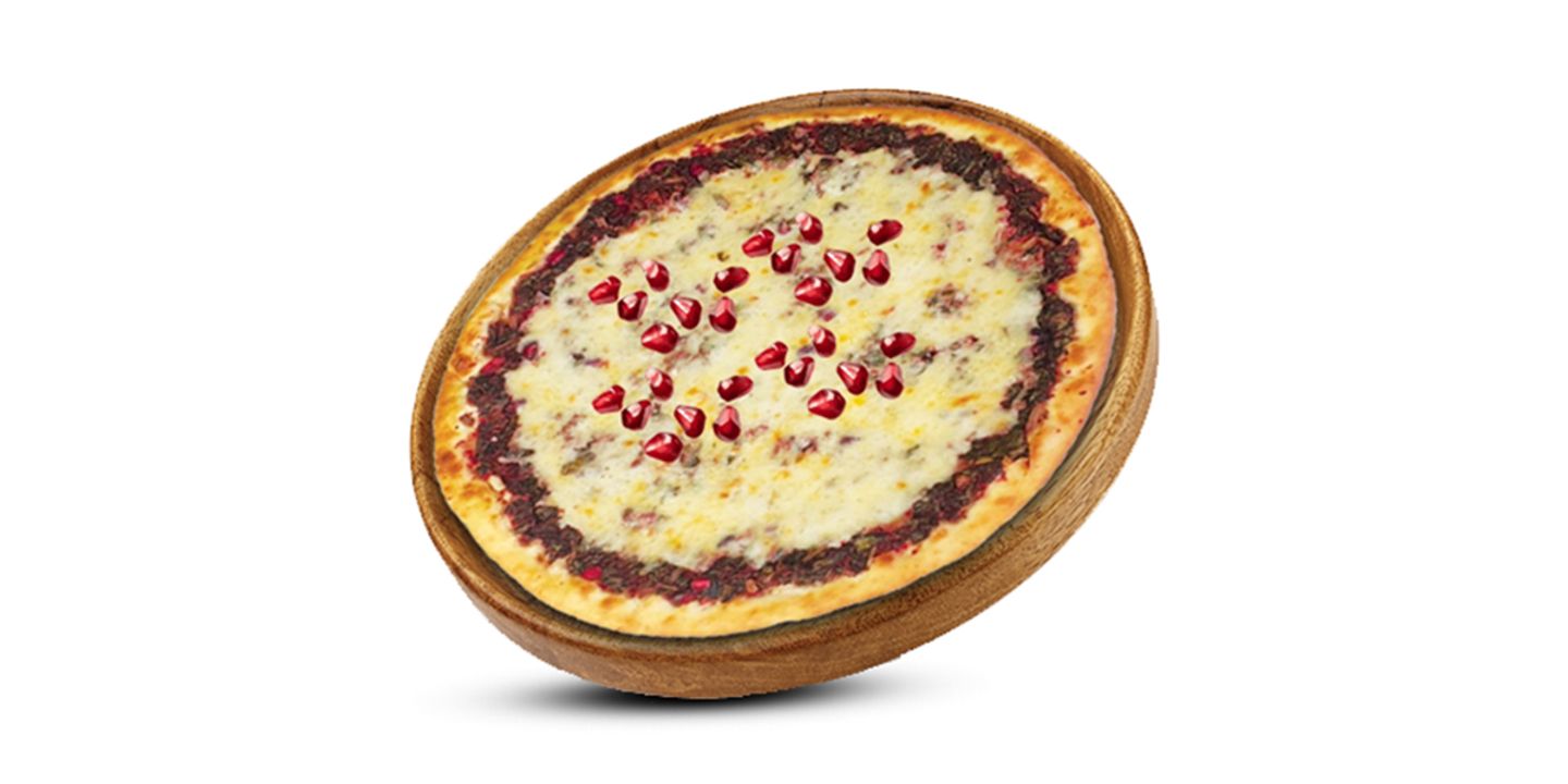 Spinach, Pomegranate & Cheese Brown Manousha