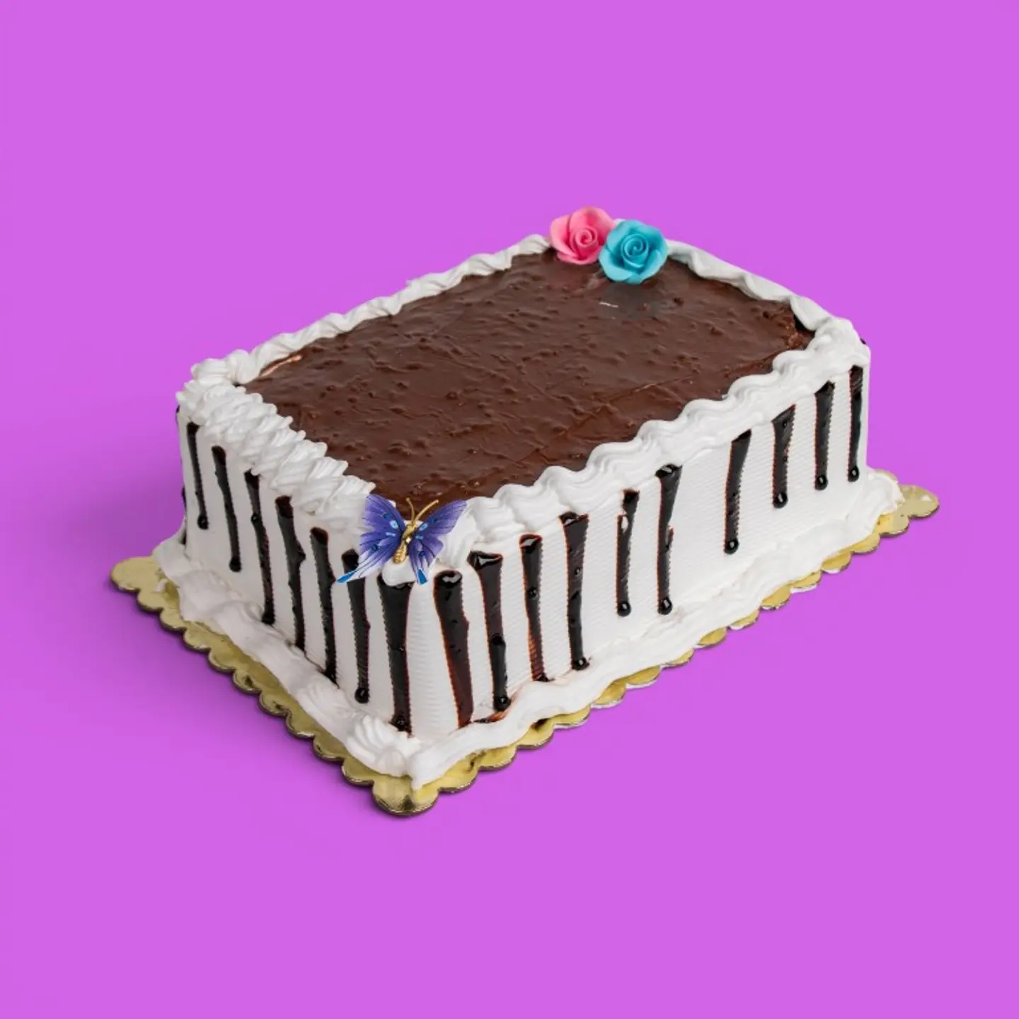 Rectangular Chocolate Cake