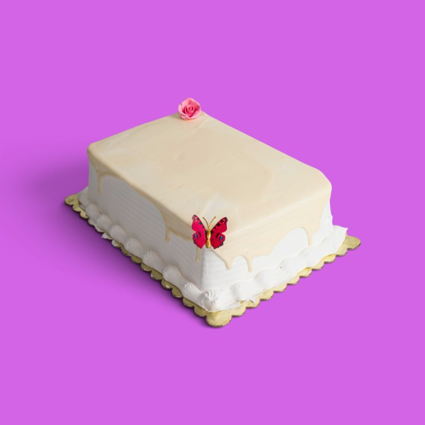 Rectangular Vanilla Cake
